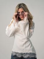 LACE TOP - WHITE