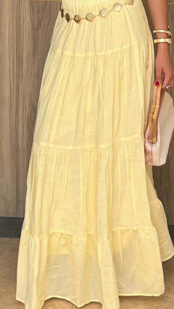 Linen Maxi Skirt
